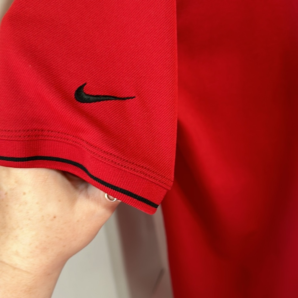 Nike golf nike fit dry red polo shirt size large - Picture 6 of 6